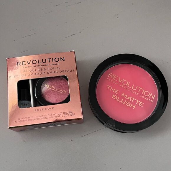 Revolution Matte Blush and Flawless Foils Set - New Rules and Rose Gold - Picture 1 of 2